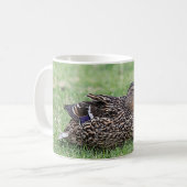 Portret van een vrouw mallard koffiemok (Voorkant links)