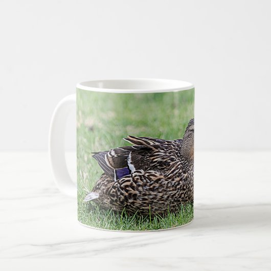 Portret van een vrouw mallard koffiemok (Voorkant links)