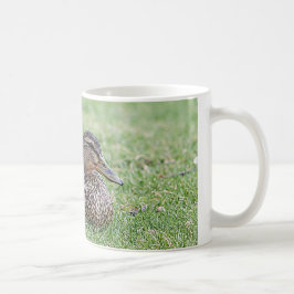 Portret van een vrouw mallard koffiemok