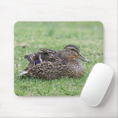 Portret van een vrouw mallard muismat (Met muis)