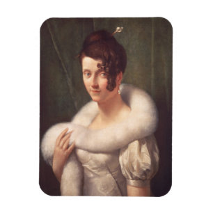 Portret van een vrouw met een haarpin magneet