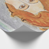 Portret van een vrouw, Modigliani Cadeaupapier (Hoek)