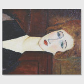 Portret van een vrouw, Modigliani Cadeaupapier (Vlak)