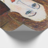 Portret van een vrouw, Modigliani Cadeaupapier (Hoek)
