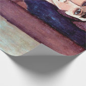 Portret van een vrouw, Modigliani Cadeaupapier (Hoek)