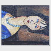 Portret van een vrouw, Modigliani Cadeaupapier (Vlak)