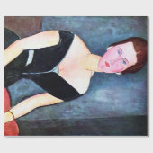 Portret van een vrouw, Modigliani Cadeaupapier (Vlak)