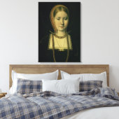 Portret van een vrouw, mogelijk Catherine van Arag Canvas Afdruk (Insitu (Slaapkamer))