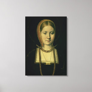 Portret van een vrouw, mogelijk Catherine van Arag Canvas Afdruk
