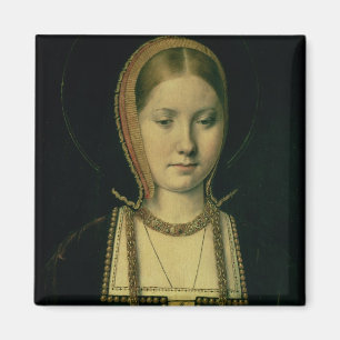 Portret van een vrouw, mogelijk Catherine van Arag Magneet