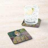 Portret van een vrouw, mogelijk de Franse danseres Drankjes Onderzetter (Rechterzijde)