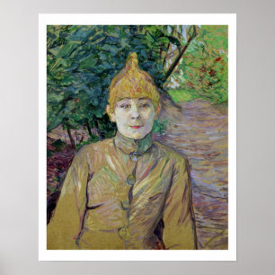 Portret van een vrouw, mogelijk de Franse danseres Poster