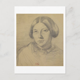 Portret van een vrouw, mogelijk George Sand (1804- Briefkaart