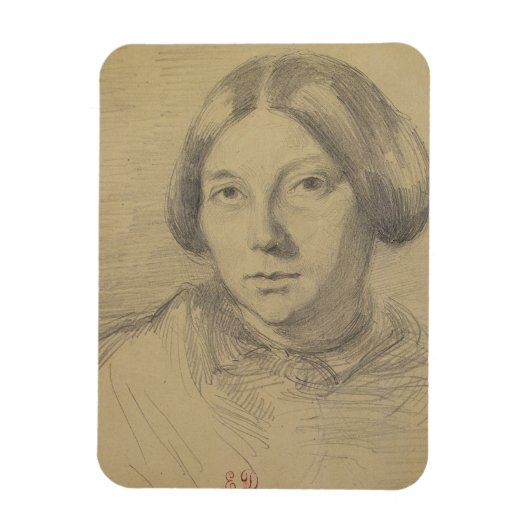 Portret van een vrouw, mogelijk George Sand (1804- Magneet (Verticaal)