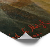 Portret van een vrouw (olie op doek) poster (Hoek)