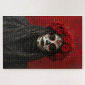 Portret van een vrouw op de dag van de dood legpuzzel (Horizontaal)