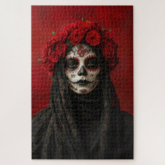 Portret van een vrouw op de dag van de dood legpuzzel (Verticaal)
