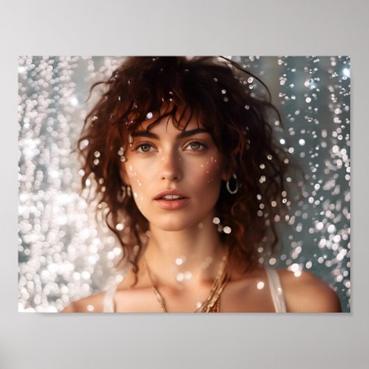 portret van een vrouw poster (Voorkant)