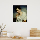 Portret van een vrouw poster (Keuken)