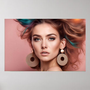 portret van een vrouw poster