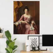 Portret van een vrouw poster (Thuiskantoor)