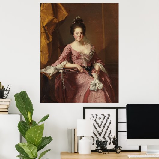 Portret van een vrouw poster (Thuiskantoor)