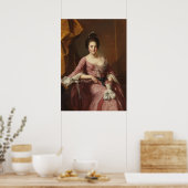 Portret van een vrouw poster (Keuken)