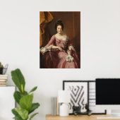 Portret van een vrouw poster (Thuiskantoor)