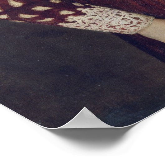 Portret van een vrouw poster (Hoek)