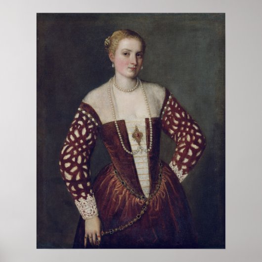 Portret van een vrouw poster (Voorkant)