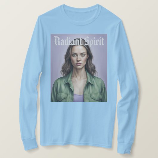 Portret van een vrouw Radiant Spirit T-shirt (Design voorkant)