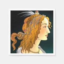 Portret van een Vrouw Servetten