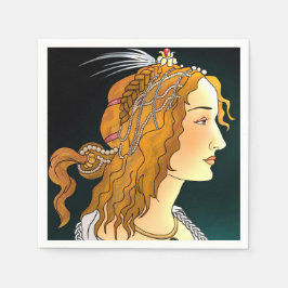 Portret van een Vrouw Servetten