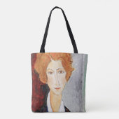 Portret van een vrouw tote bag (Achterkant)