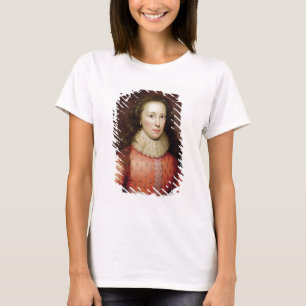Portret van een vrouw, traditioneel geïdentificee t-shirt
