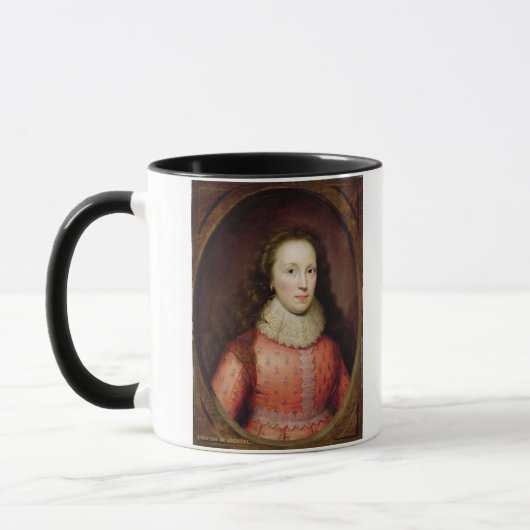 Portret van een vrouw, traditioneel geïdentificeer mok (Links)