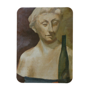 Portret van een vrouw uit de oudheid van 1990 magneet
