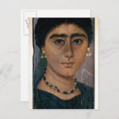 Portret van een vrouw uit Fayum, 1e tot 4e eeuw Briefkaart (Voorkant / Achterkant)