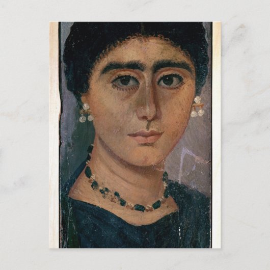 Portret van een vrouw uit Fayum, 1e tot 4e eeuw Briefkaart (Voorkant)