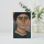 Portret van een vrouw uit Fayum, 1e tot 4e eeuw Briefkaart (Staand voorkant)