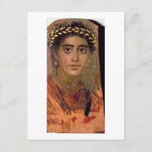 Portret van een vrouw uit Fayum, Romano-Egyptenaar Briefkaart