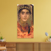 Portret van een vrouw uit Fayum, Romano-Egyptenaar Canvas Afdruk (Insitu (Woonkamer))