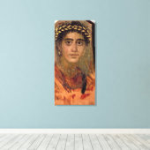 Portret van een vrouw uit Fayum, Romano-Egyptenaar Canvas Afdruk (Insitu (Houten vloer))