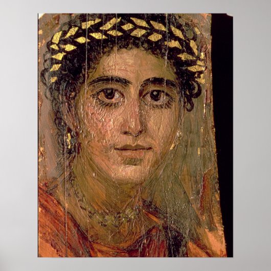 Portret van een vrouw uit Fayum, Romano-Egyptenaar Poster (Voorkant)