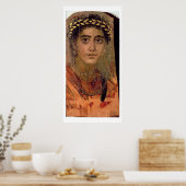 Portret van een vrouw uit Fayum, Romano-Egyptenaar Poster (Keuken)