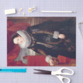 Portret van een vrouw van Cornelis de Vos Tissuepapier (Craft)