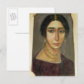 Portret van een vrouw, van Fayum, eerste-1st-4ste Briefkaart (Voorkant / Achterkant)