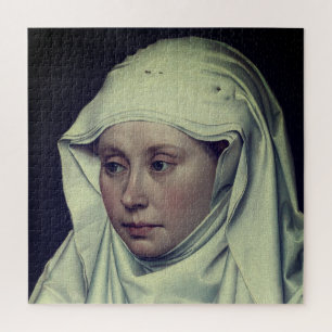 Portret van een vrouw - van Robert Campin (c. 1435 Legpuzzel