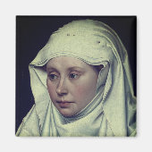 Portret van een vrouw - van Robert Campin (c. 1435 Magneet (Voorkant)
