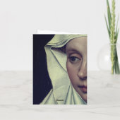 Portret van een vrouw - van Robert Campin (c. 1435 Notitiekaartje (Achterkant)